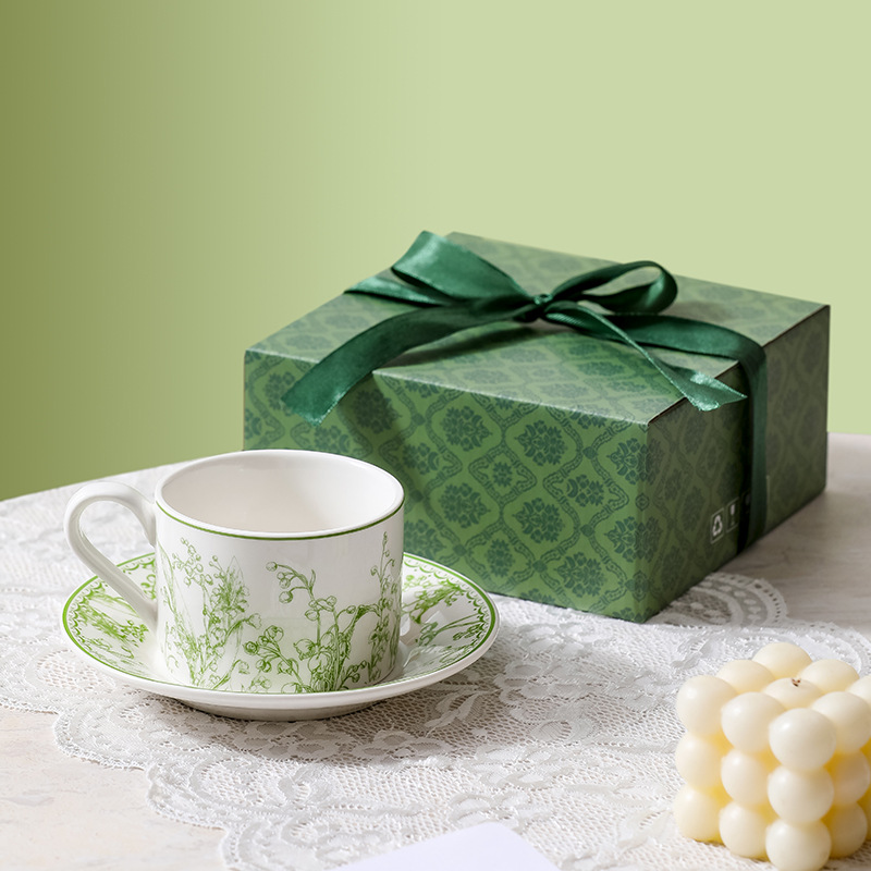 Coffee Tea English - Set Hadiah Cangkir Kopi dan Tatakan