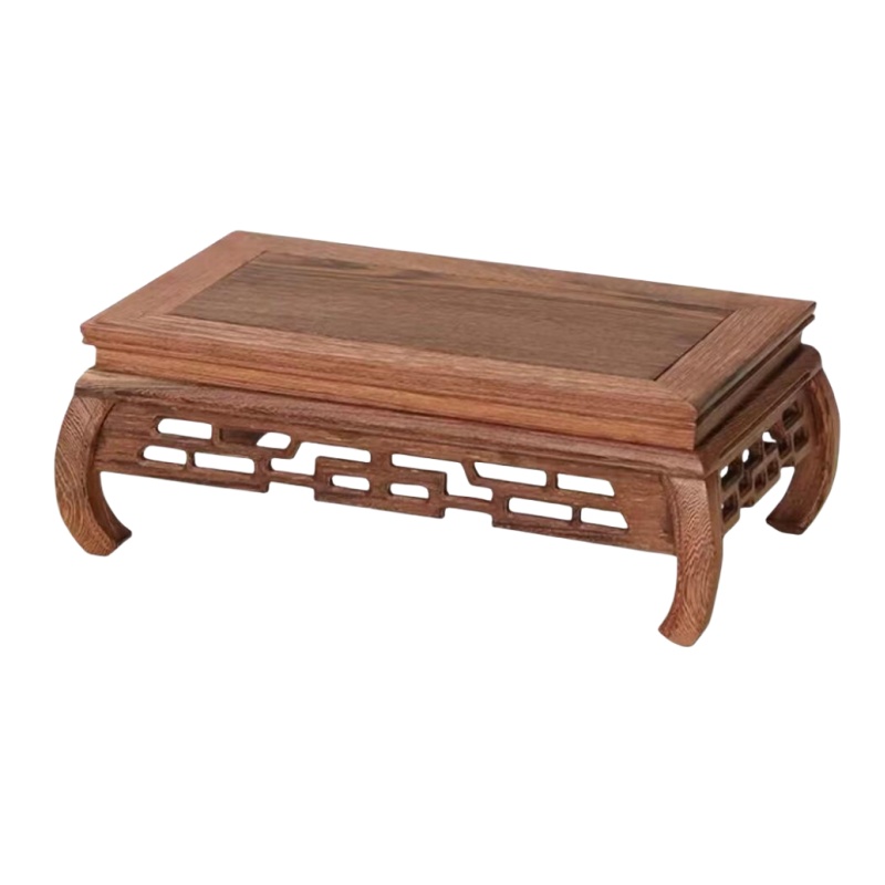 Coffee Tea Flower - Basis Kayu Premium Tempat Bonsai Rak