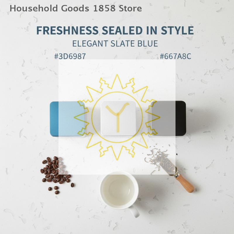 Coffee Tea And Bean Leaf - Toples Penyimpanan Gula Daun Teh Biji