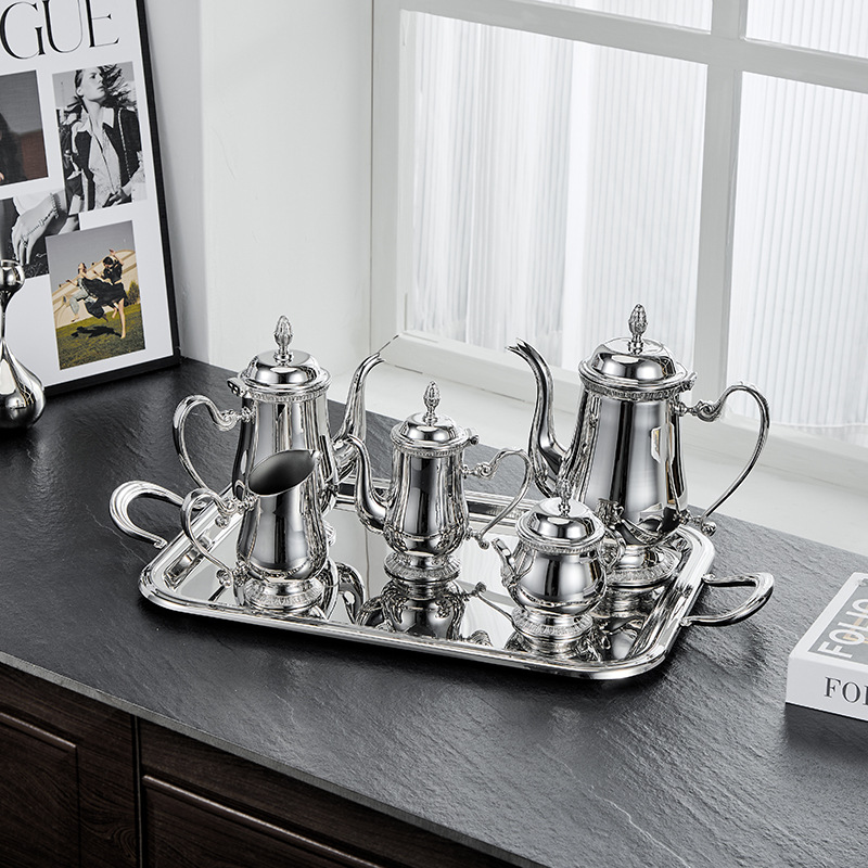 Set Teh Kopi Stainless Steel N - Coffee Tea English ulasan dan harga