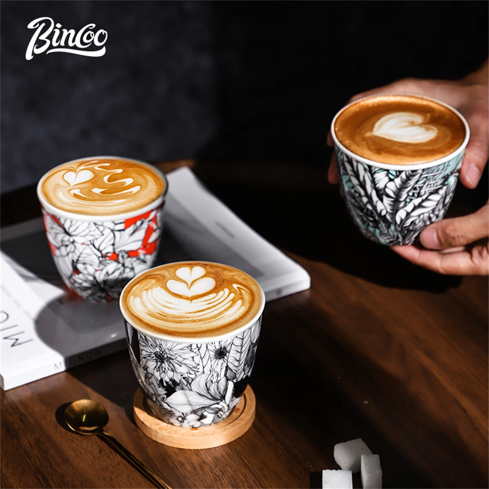 Cangkir Kopi Keramik BINCOO Se - Coffee Tea Flower ulasan dan harga