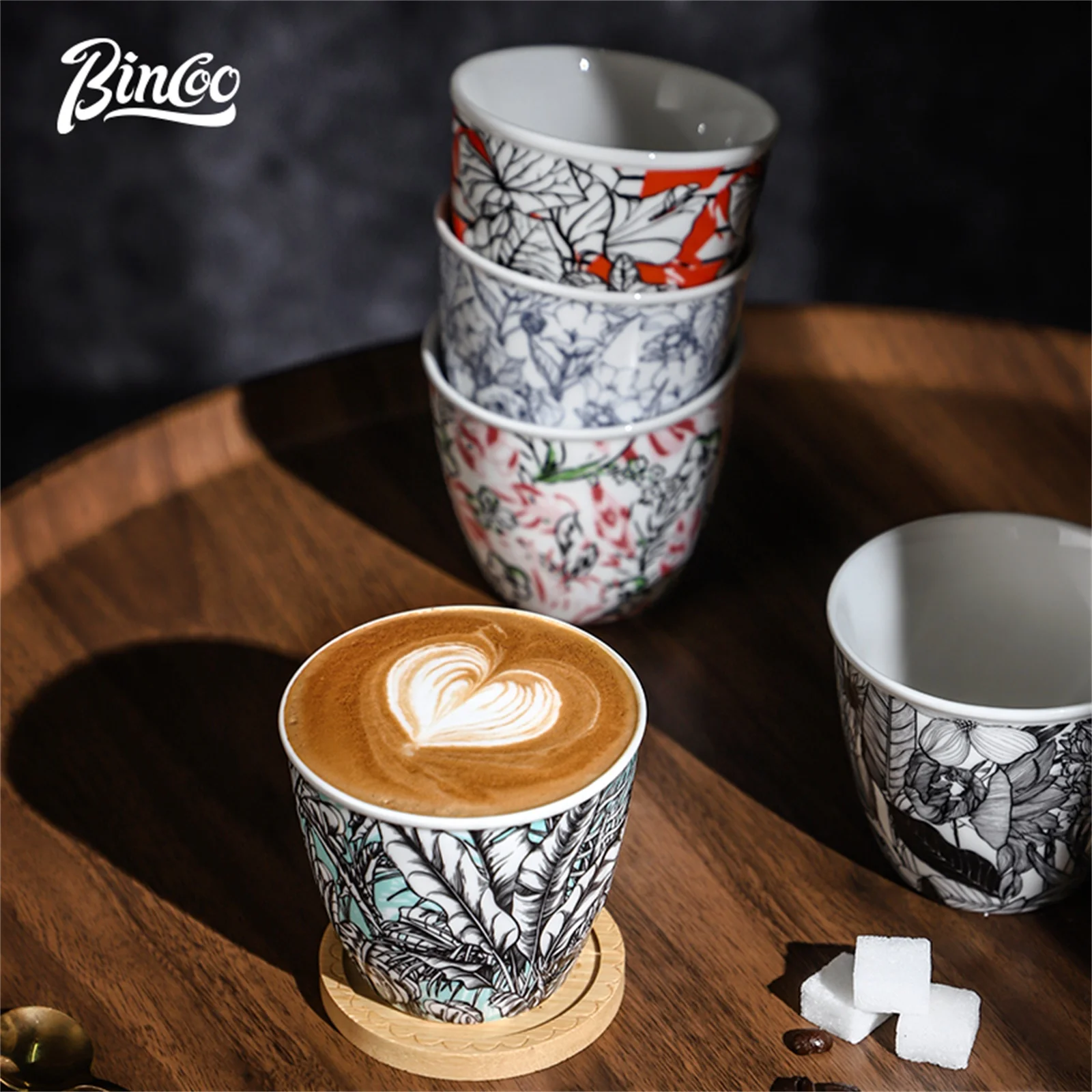 Cangkir Kopi Keramik BINCOO Se - Coffee Tea Flower ulasan dan harga