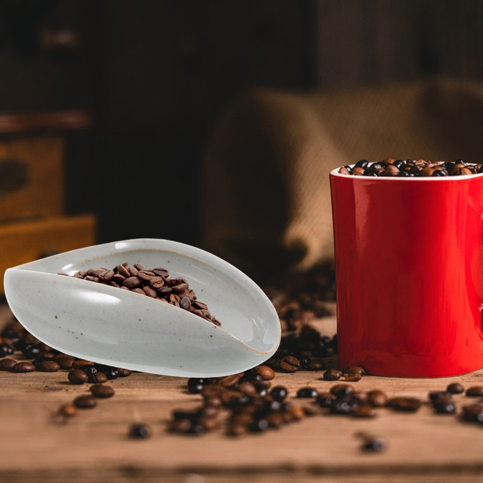 Nampan Dosis Biji Kopi Keramik - Coffee Tea And Bean Leaf ulasan dan harga