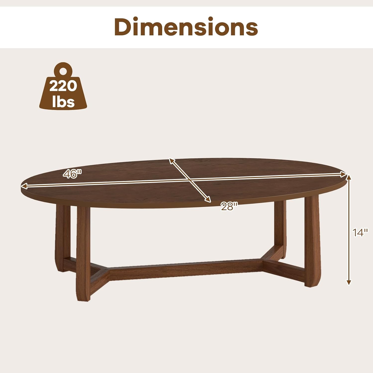 Meja Kopi Oval, Meja Tengah Ka - Coffee Tea Stand ulasan dan harga