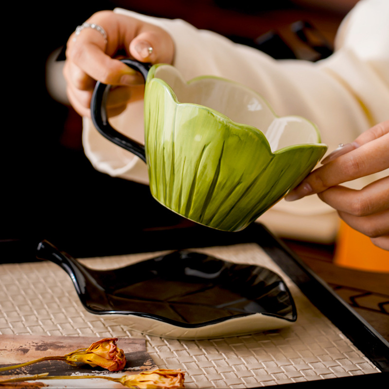 Set Piring Cangkir Kopi Yang D - Coffee Tea Flower ulasan dan harga