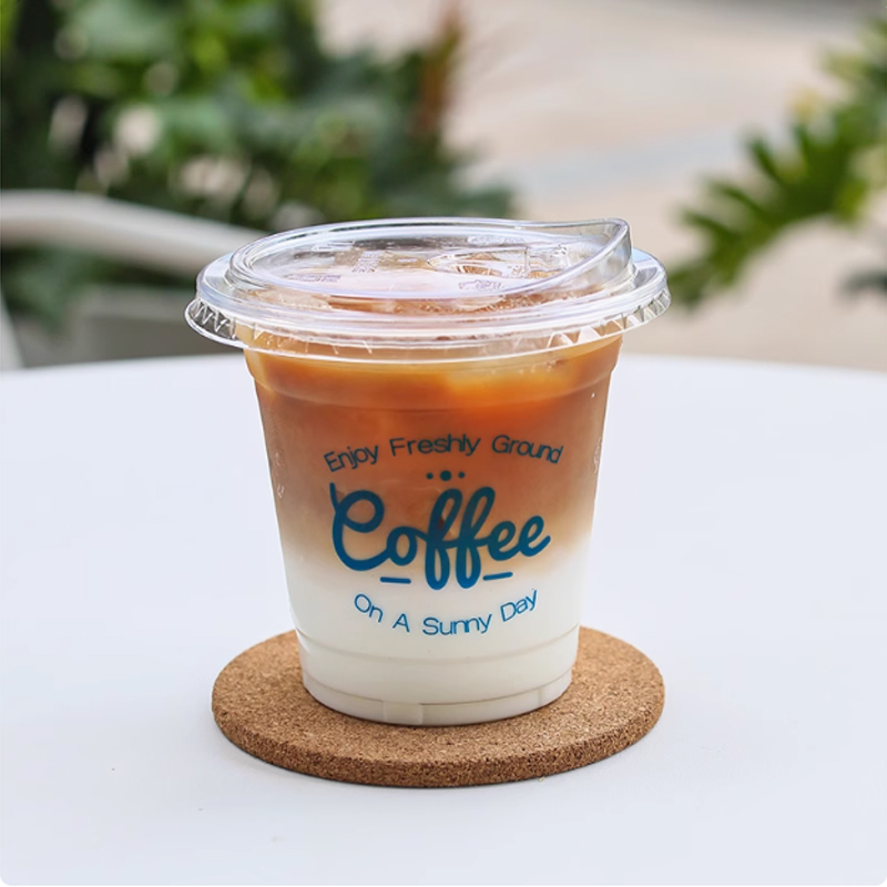 Cangkir plastik Logo kustom ca - Coffee Tea Flower ulasan dan harga
