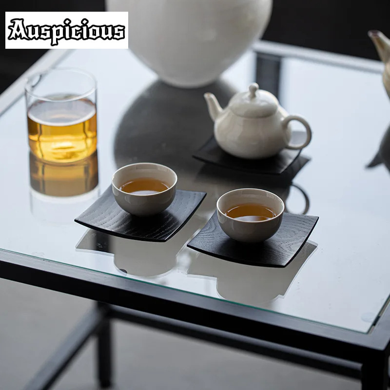 2 buah/set tatakan gelas kayu  - Coffee Tea Stand ulasan dan harga